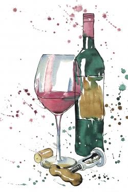 Bouteille de vin rouge