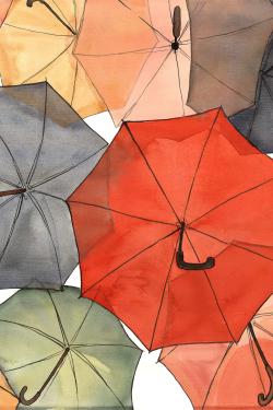 The umbrellas of petit champlain