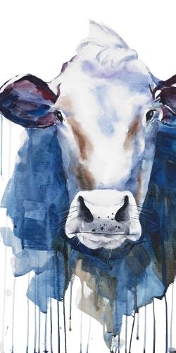 Vache à l'aquarelle
