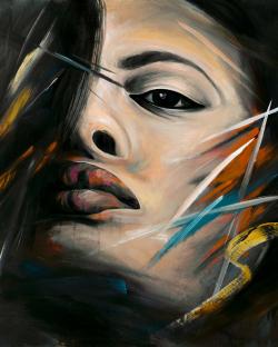 Abstract woman portrait