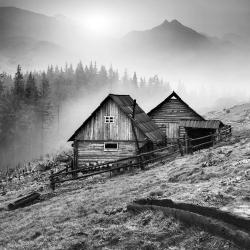 Mountain carpathian village