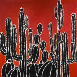 Black tall cactus