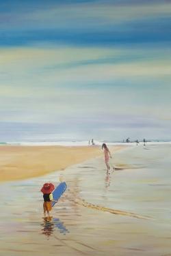 Children at the beach