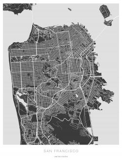 San francisco graphic map