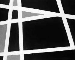 Black and white abstract shapes