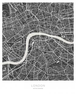 Graphic map of london