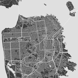 San francisco graphic map