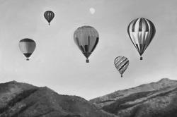 Air balloon landscape