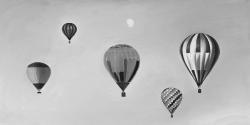 Air balloon landscape