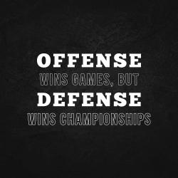 Offense wins games...