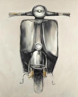 Petit cyclomoteur noir