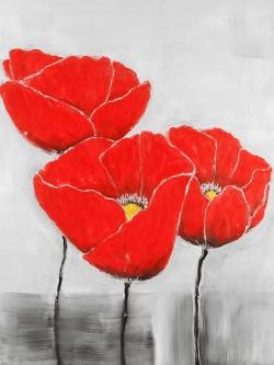 Three poppies