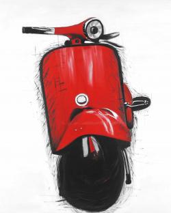 Scooter italien rouge
