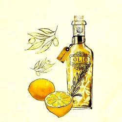Huile d'olive et citrons