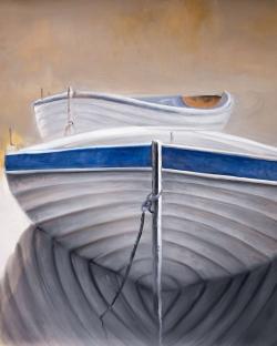 Two canoe boats