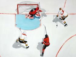 Eventful hockey game