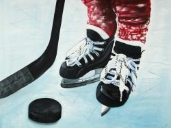 Young hockey player