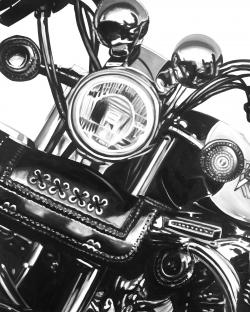 Realistic motorcycle