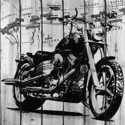 Motorcycle grey and black