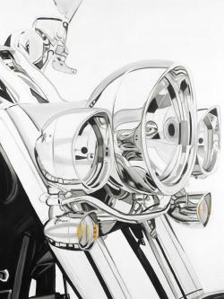 Lumière d'une moto