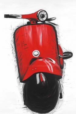 Scooter italien rouge