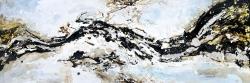 Abstract and texturized paint splash