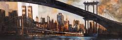 Coucher du soleil sur new-york