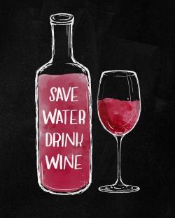 Sauvez l'eau buvez du vin