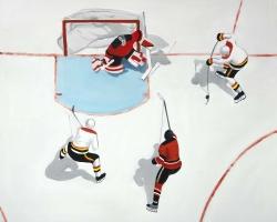 Eventful hockey game