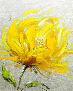 Yellow fluffy flower