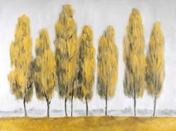 Abstract yellow trees