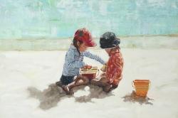 Fillettes à la plage