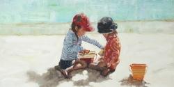 Fillettes à la plage