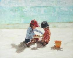Fillettes à la plage