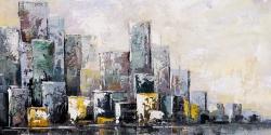 Abstract cityscape in the morning
