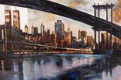 Coucher du soleil sur new-york