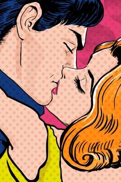 Couple de style pop art