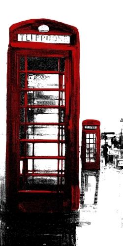 Telephone box and big ben of london