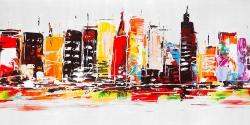 City in bright colors