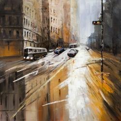 Abstract city street
