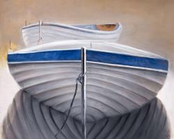 Two canoe boats