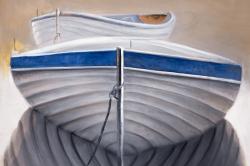 Two canoe boats