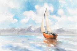 Sailboat landscape