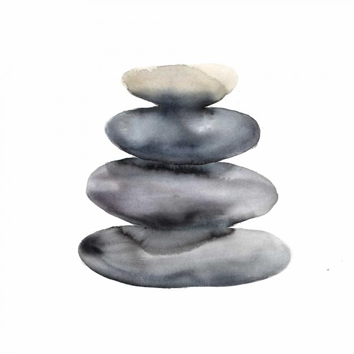 Four hot stones
