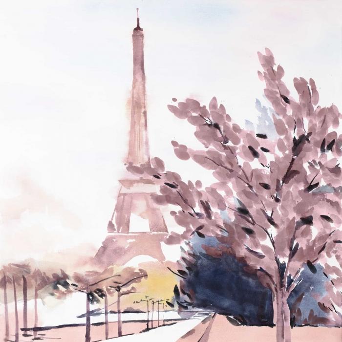 Paris & eiffel scene