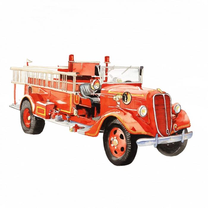 Camion de pompier vintage