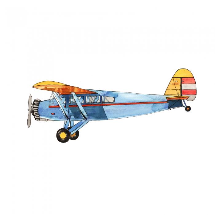 Petit avion bleu