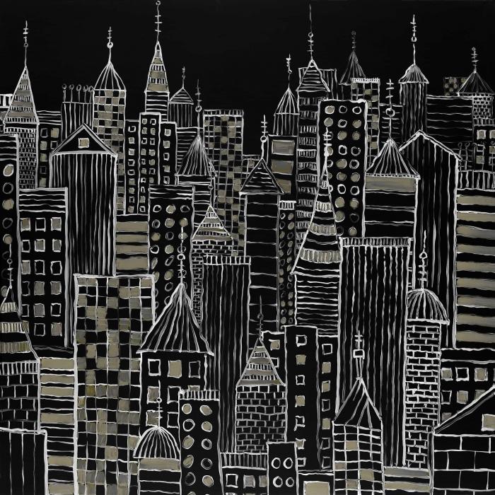 Illustrative city towers