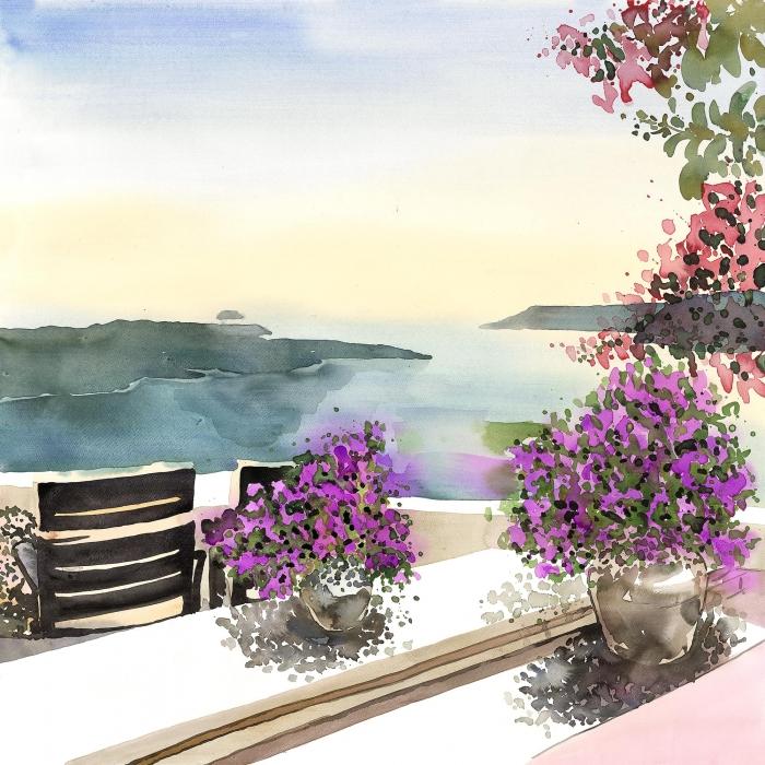Mediterranean sea view