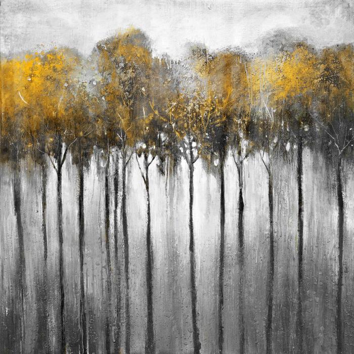 Forêt abstraite jaune